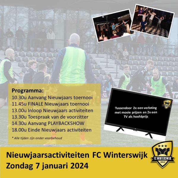 Afbeelding: Programma nieuwjaarstoernooi 2024