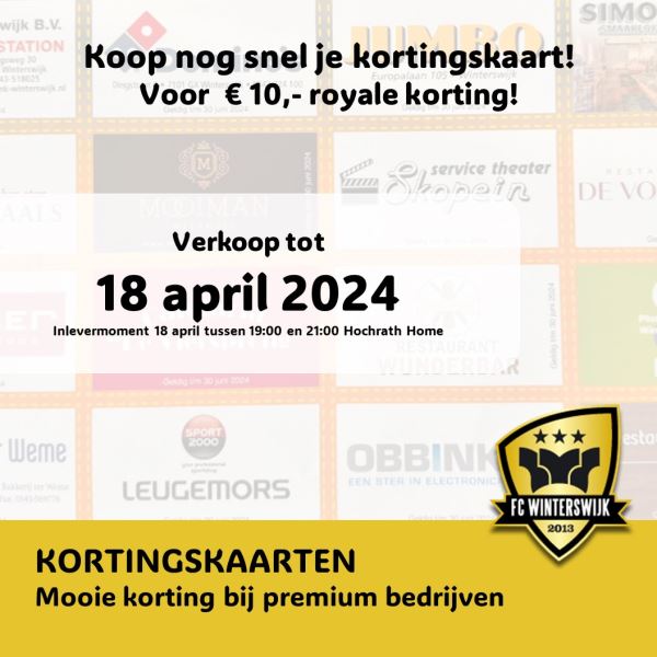 Afbeelding: Kortingskaart inleveren