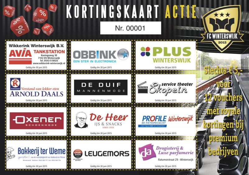 Afbeelding: Kortingskaarten 2015